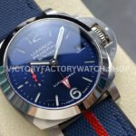 VS Factory Panerai Luminor Luna Rossa Pam01404 40mm Steel Rubber Strap Blue Dial
