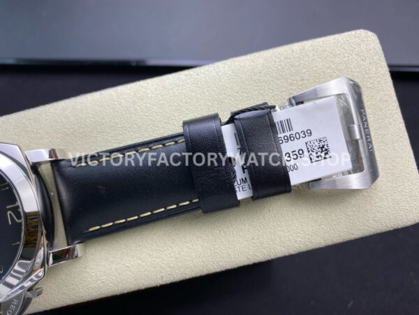 VS Factory Panerai Luminor Marina 1950 3 Days Pam00359 44mm Steel Leather Strap Black Dial