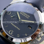 VS Factory Panerai Luminor Marina 1950 3 Days Pam00359 44mm Steel Leather Strap Black Dial