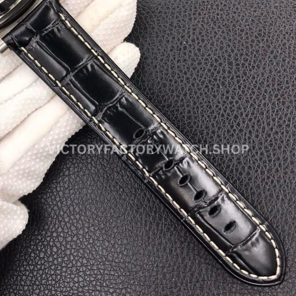 VS Factory Panerai Luminor Marina 1950 3 Days Pam01312 44mm Steel Leather Strap Black Dial