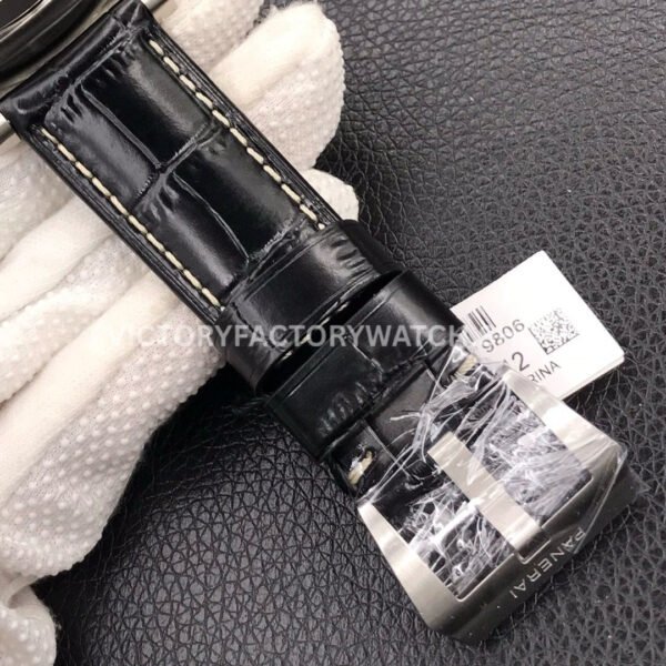 VS Factory Panerai Luminor Marina 1950 3 Days Pam01312 44mm Steel Leather Strap Black Dial