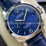 VS Factory Panerai Luminor Marina 1950 3 Days Pam01393 42mm Steel Leather strap Blue Dial