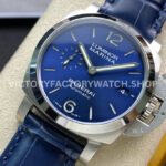 VS Factory Panerai Luminor Marina 1950 3 Days Pam01393 42mm Steel Leather strap Blue Dial