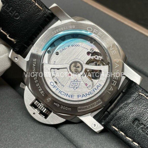 VS Factory Panerai Luminor Marina 1950 3 Days Pam00312 44mm Steel Leather Strap Black Dial