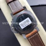 VS Factory Panerai Luminor Marina 1950 3 Days Pam00661 44mm Carbon Fiber Leather Strap Black Dial