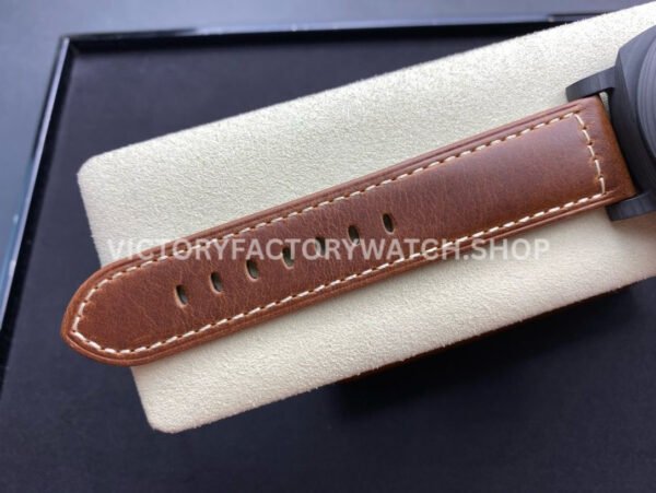 VS Factory Panerai Luminor Marina 1950 3 Days Pam00661 44mm Carbon Fiber Leather Strap Black Dial