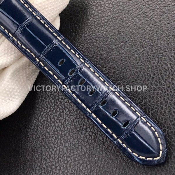 VS Factory Panerai Luminor Marina Pam01112 44mm Rose Gold Leather Strap Blue Dial