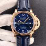 VS PAM01112 Panerai Luminor Marina blue dial rose gold