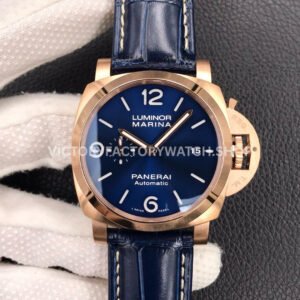 VS PAM01112 Panerai Luminor Marina blue dial rose gold