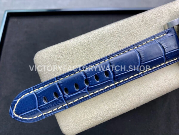 VS Factory Panerai Luminor Marina Pam01313 44mm Steel Leather Strap Blue Dial