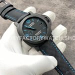 VS Factory Panerai Luminor Marina Pam01661 44mm Carbon Fiber Canvas Strap Black Dial