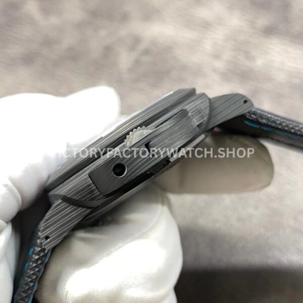 VS Factory Panerai Luminor Marina Pam01661 44mm Carbon Fiber Canvas Strap Black Dial