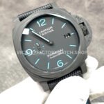 VS Factory Panerai Luminor Marina Pam01661 44mm Carbon Fiber Canvas Strap Black Dial
