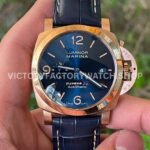VS PAM01114 Panerai Luminor Marina blue dial rose gold