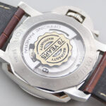 VS Factory Panerai Luminor Marina Pam01116 44mm Platinum Leather Strap Black Dial