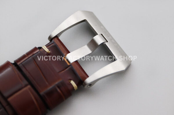VS Factory Panerai Luminor Marina Pam01116 44mm Platinum Leather Strap Black Dial