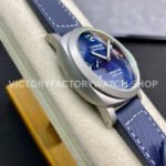 VS Factory Panerai Luminor Marina Pam01117 44mm Titanium Canvas Strap Blue Dial
