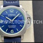 VS PAM01117 Panerai Luminor Marina blue dial titanium