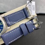VS Factory Panerai Luminor Marina Pam01117 44mm Titanium Canvas Strap Blue Dial
