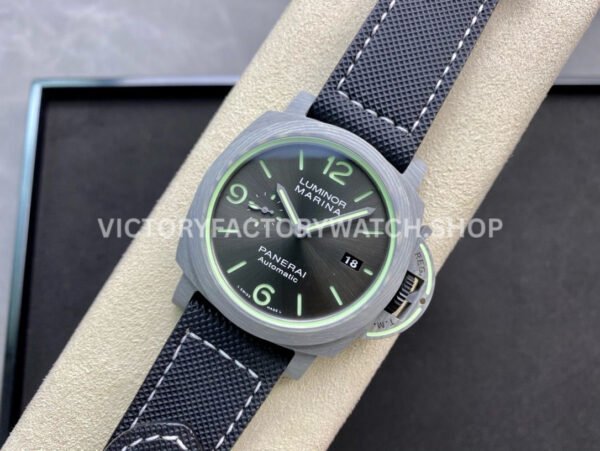 VS Factory Panerai Luminor Marina Pam01119 44mm Titanium Canvas Strap Grey Dial
