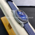 VS Factory Panerai Luminor Marina Pam01663 44mm Carbon Fiber Canvas Strap Blue Dial