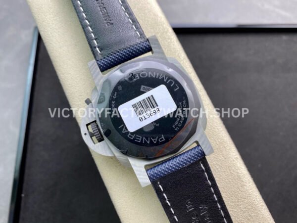 VS Factory Panerai Luminor Marina Pam01663 44mm Carbon Fiber Canvas Strap Blue Dial