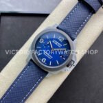 VS Factory Panerai Luminor Marina Pam01663 44mm Carbon Fiber Canvas Strap Blue Dial