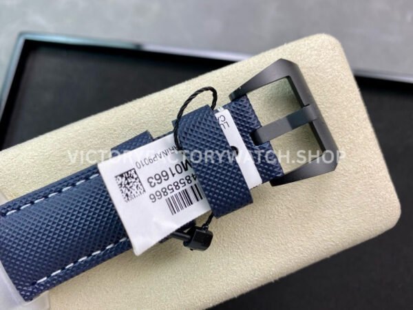 VS Factory Panerai Luminor Marina Pam01663 44mm Carbon Fiber Canvas Strap Blue Dial