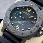 VS Factory Panerai Luminor Submersible 1950 3 Days Pam00616 47mm Black Carbon Fiber Black Rubber Strap Black Dial