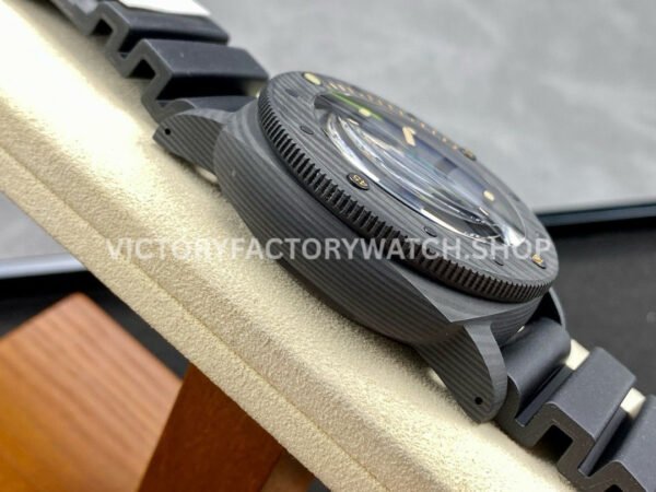VS Factory Panerai Luminor Submersible 1950 3 Days Pam00616 47mm Black Carbon Fiber Black Rubber Strap Black Dial