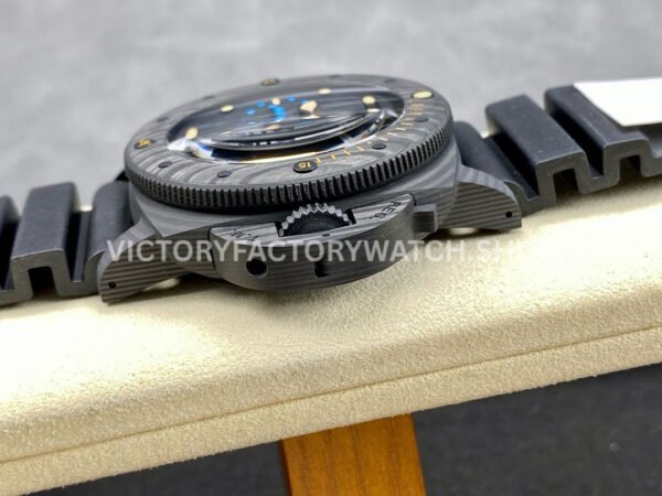 VS Factory Panerai Luminor Submersible 1950 3 Days Pam00616 47mm Black Carbon Fiber Black Rubber Strap Black Dial