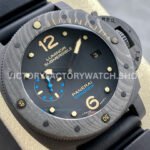 VS Factory Panerai Luminor Submersible 1950 3 Days Pam00616 47mm Black Carbon Fiber Black Rubber Strap Black Dial