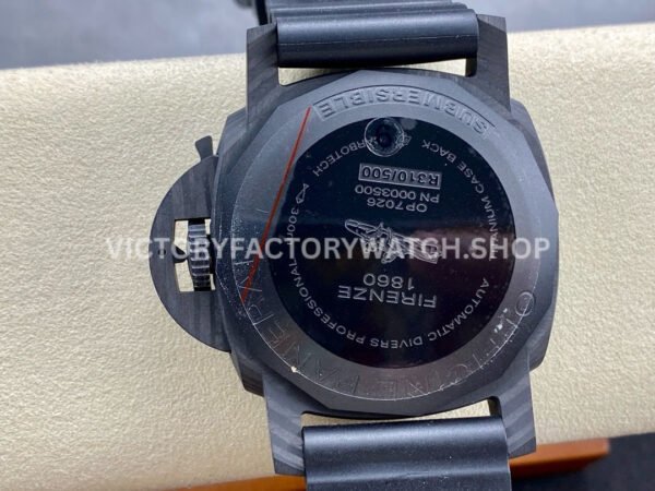 VS Factory Panerai Luminor Submersible 1950 3 Days Pam00616 47mm Black Carbon Fiber Black Rubber Strap Black Dial
