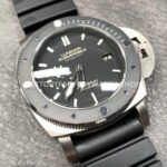 VS Factory Panerai Luminor Submersible 1950 3 Days Pam00389 47mm Titanium Black Rubber Strap Black Dial