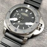 VS Factory Panerai Luminor Submersible 1950 3 Days Pam00389 47mm Titanium Black Rubber Strap Black Dial