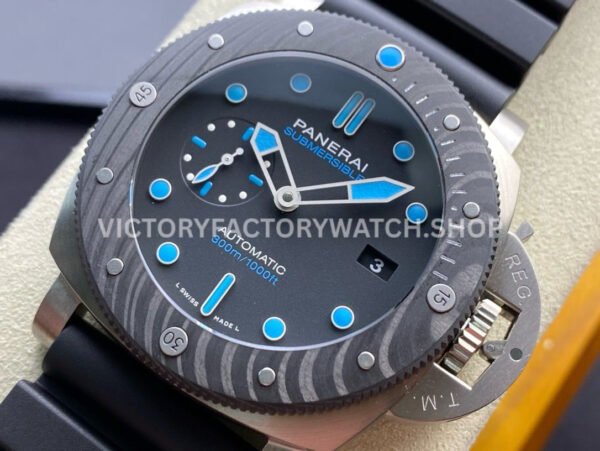 VS Factory Panerai Luminor Submersible BMG-Tech Pam00799 47mm Titanium Rubber Strap Black Dial