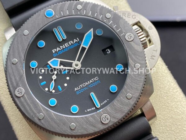 VS Factory Panerai Luminor Submersible BMG-Tech Pam00799 47mm Titanium Rubber Strap Black Dial