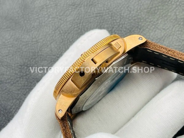 VS Factory Panerai Luminor Submersible Bronzo Pam00382 47mm Bronze Leather Strap Green Dial