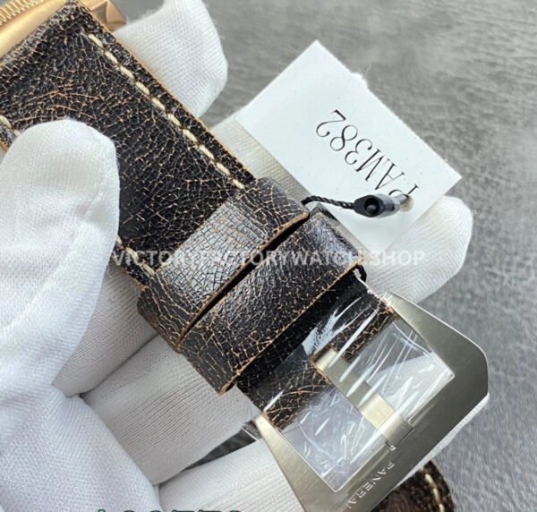 VS Factory Panerai Luminor Submersible Bronzo Pam00382 47mm Bronze Leather Strap Green Dial