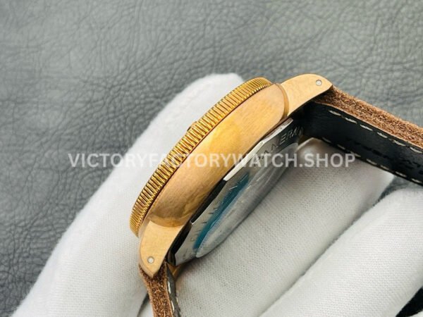 VS Factory Panerai Luminor Submersible Bronzo Pam00382 47mm Bronze Leather Strap Green Dial