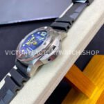 VS Factory Panerai Luminor Submersible GMT Pam00719 47mm Titanium Black Rubber Strap Blue Dial