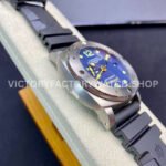 VS Factory Panerai Luminor Submersible GMT Pam00719 47mm Titanium Black Rubber Strap Blue Dial