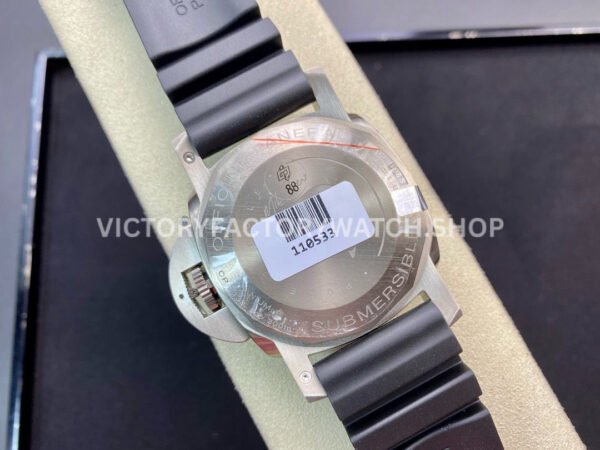 VS Factory Panerai Luminor Submersible GMT Pam00719 47mm Titanium Black Rubber Strap Blue Dial