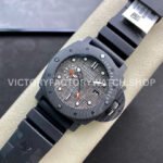 VS Factory Panerai Luminor Submersible Luna Rossa GMT Pam01039 47mm Carbon Fiber Rubber Strap Grey Dial