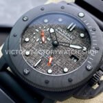 VS Factory Panerai Luminor Submersible Luna Rossa GMT Pam01039 47mm Carbon Fiber Rubber Strap Grey Dial
