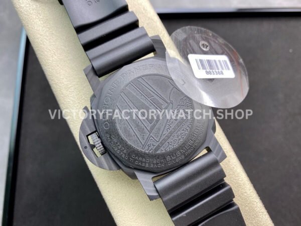VS Factory Panerai Luminor Submersible Luna Rossa GMT Pam01039 47mm Carbon Fiber Rubber Strap Grey Dial