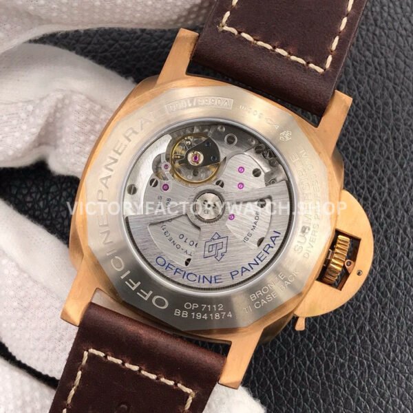 VS Factory Panerai Luminor Submersible Pam00968 47mm Bronze Leather Strap Brown Dial
