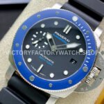 VS Factory Panerai Luminor Submersible Pam01209 42mm Steel Rubber Strap Black Dial