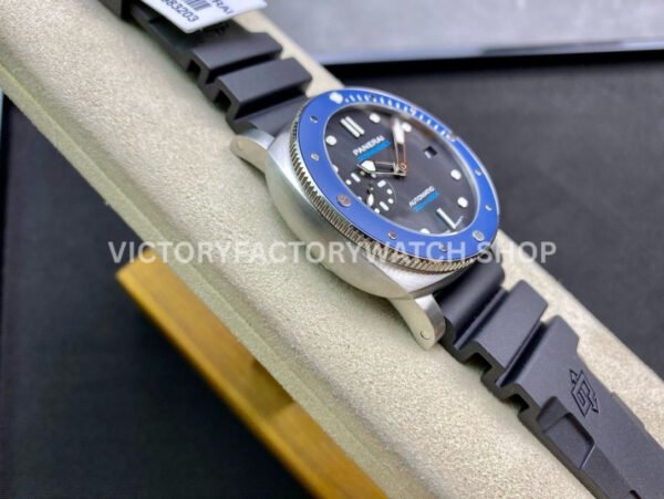 VS Factory Panerai Luminor Submersible Pam01209 42mm Steel Rubber Strap Black Dial