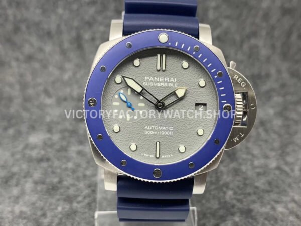 VS PAM00959 Panerai Submersible grey dial blue strap